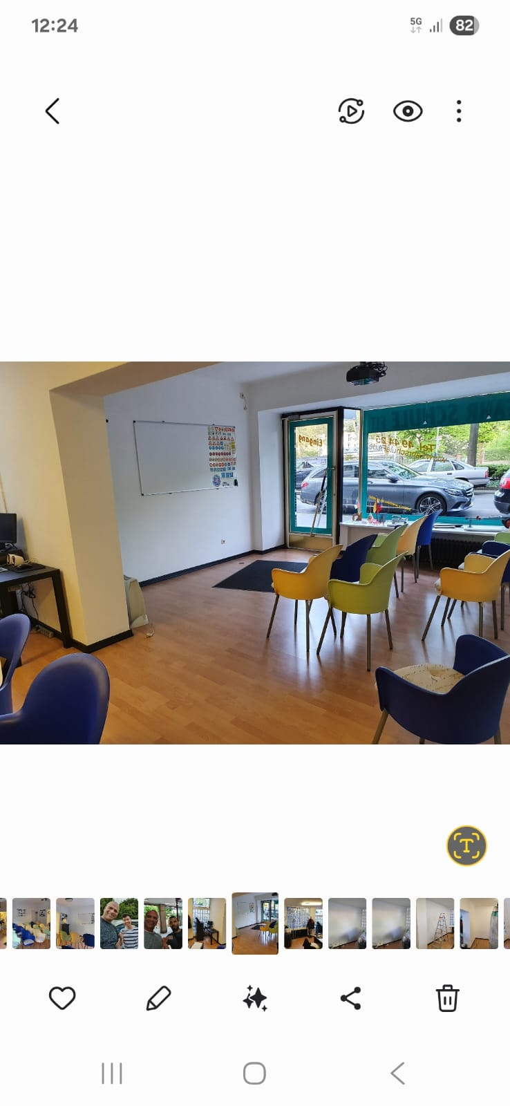 Originalaufnahme des Unterrichtsraums der Fahrschule FIT